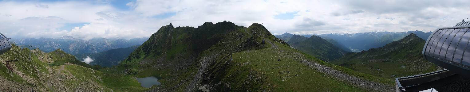 Silvretta Montafon Panorama Bahn am Hochjoch
