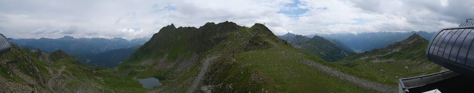 Silvretta Montafon Panorama Bahn am Hochjoch