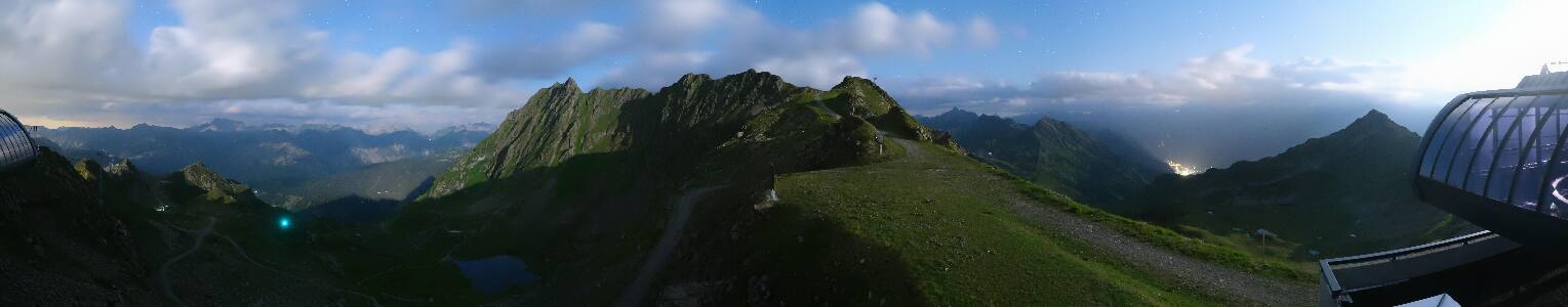 Silvretta Montafon Panorama Bahn am Hochjoch