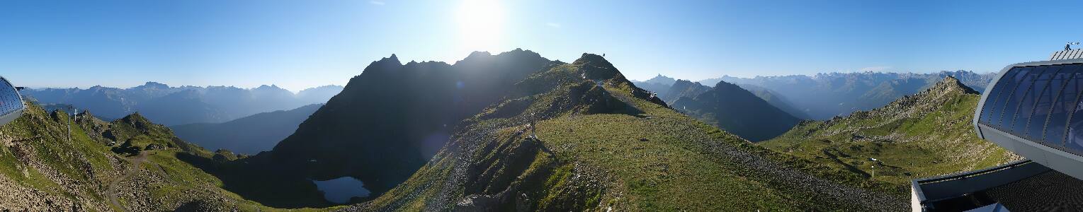 Silvretta Montafon Panorama Bahn am Hochjoch
