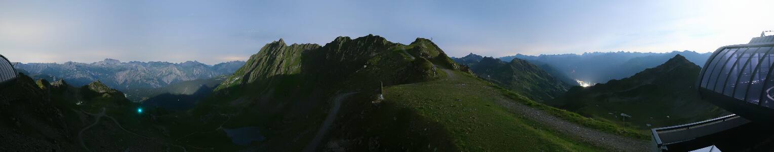Silvretta Montafon Panorama Bahn am Hochjoch