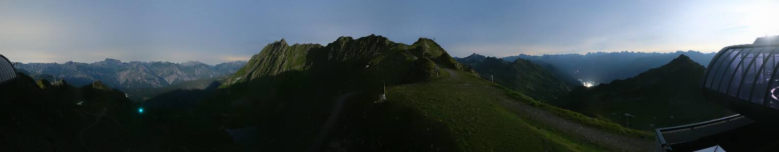 Silvretta Montafon Panorama Bahn am Hochjoch