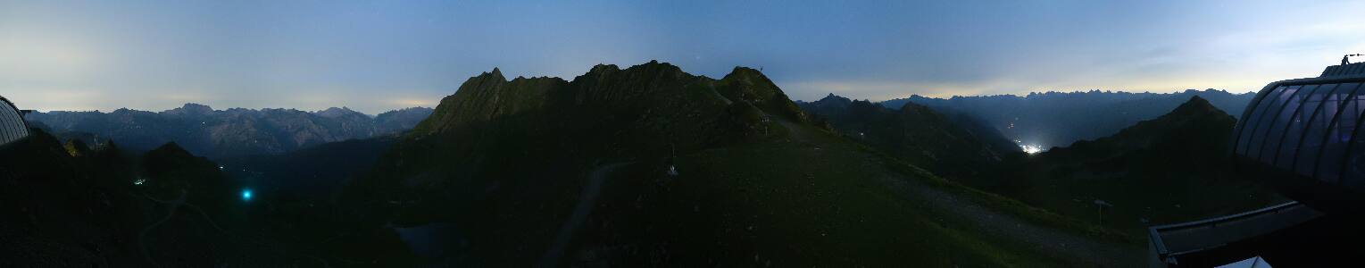Silvretta Montafon Panorama Bahn am Hochjoch