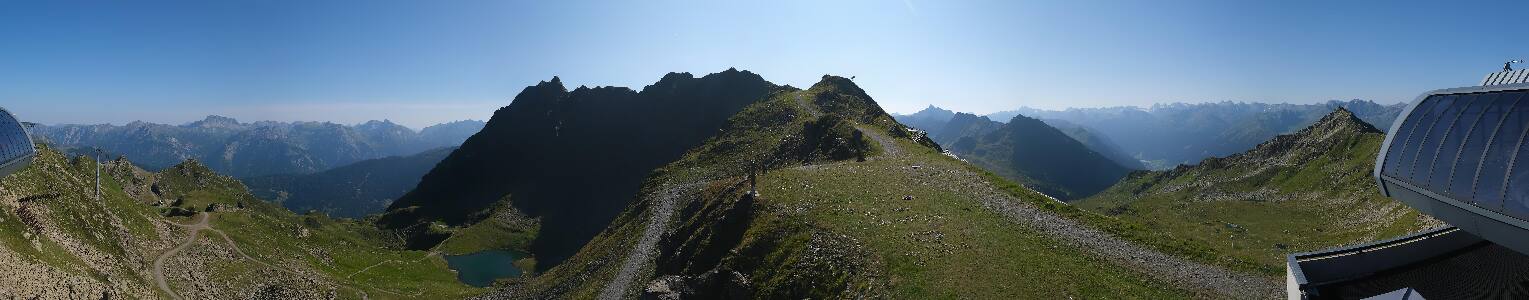 Silvretta Montafon Panorama Bahn am Hochjoch