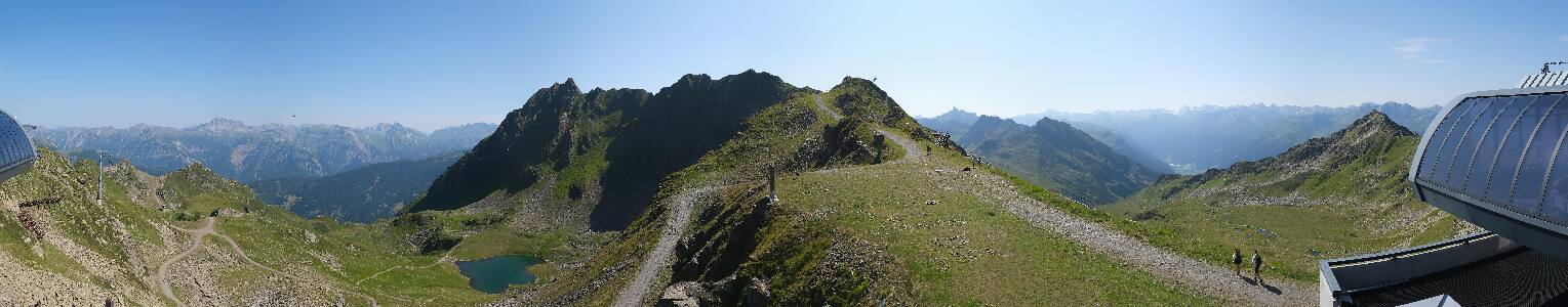 Silvretta Montafon Panorama Bahn am Hochjoch