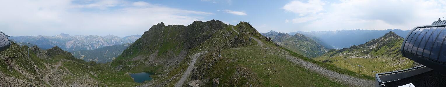 Silvretta Montafon Panorama Bahn am Hochjoch