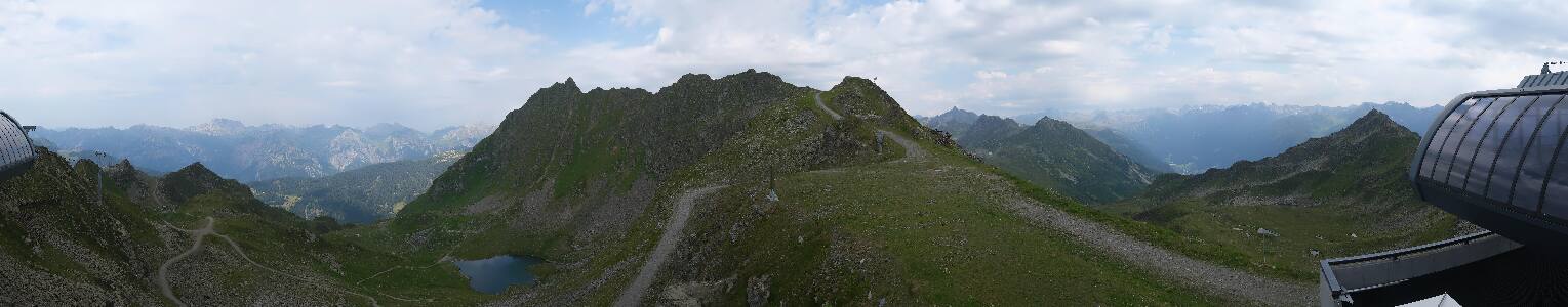 Silvretta Montafon Panorama Bahn am Hochjoch