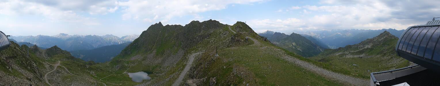 Silvretta Montafon Panorama Bahn am Hochjoch