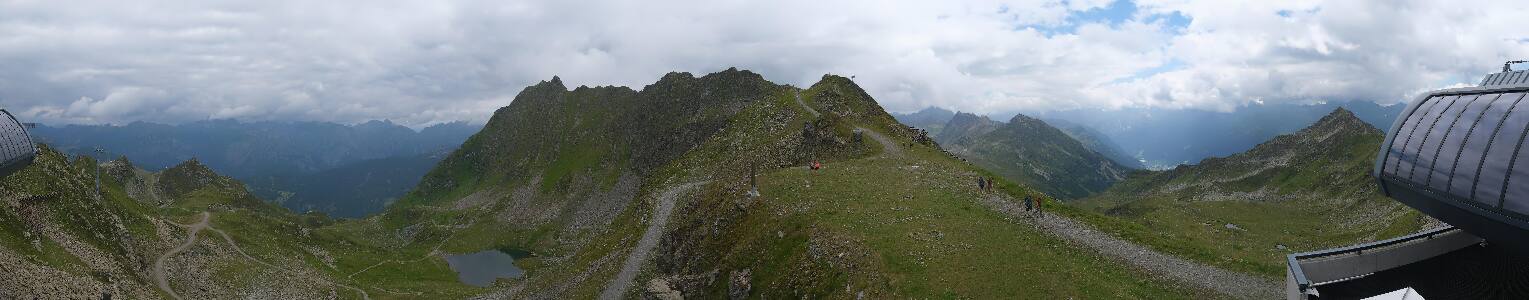 Silvretta Montafon Panorama Bahn am Hochjoch