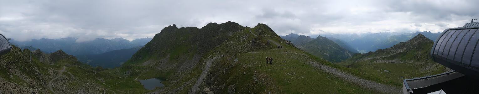 Silvretta Montafon Panorama Bahn am Hochjoch
