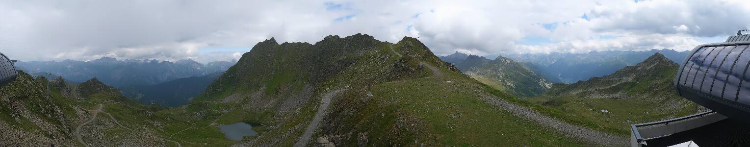 Silvretta Montafon Panorama Bahn am Hochjoch