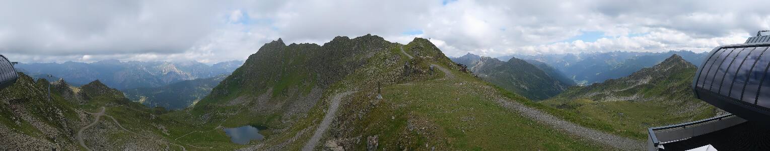 Silvretta Montafon Panorama Bahn am Hochjoch