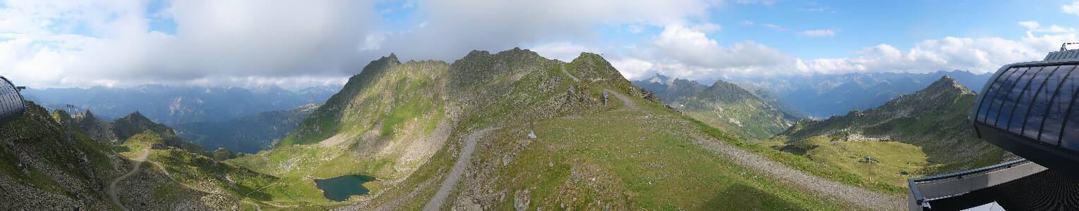 Silvretta Montafon Panorama Bahn am Hochjoch