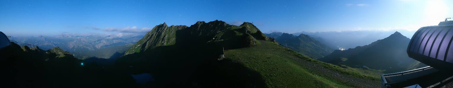Silvretta Montafon Panorama Bahn am Hochjoch