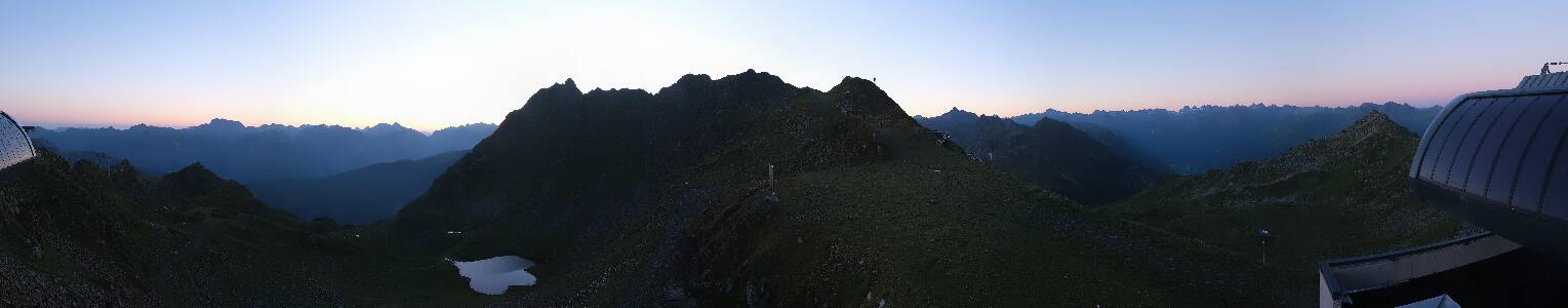 Silvretta Montafon Panorama Bahn am Hochjoch