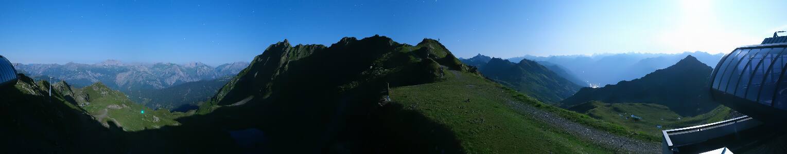 Silvretta Montafon Panorama Bahn am Hochjoch