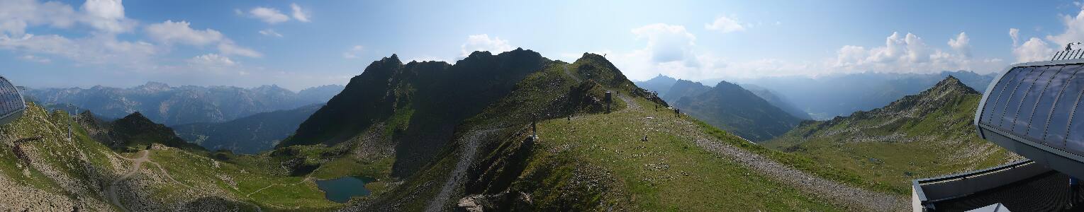 Silvretta Montafon Panorama Bahn am Hochjoch