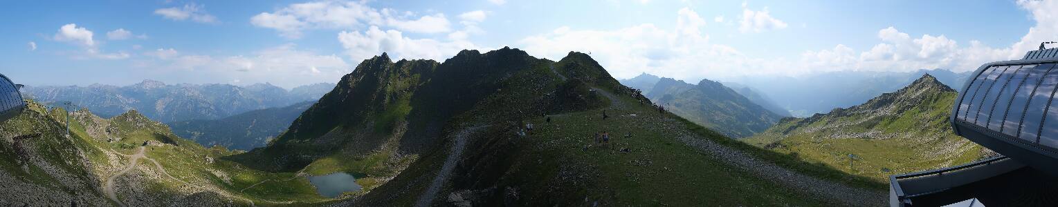 Silvretta Montafon Panorama Bahn am Hochjoch