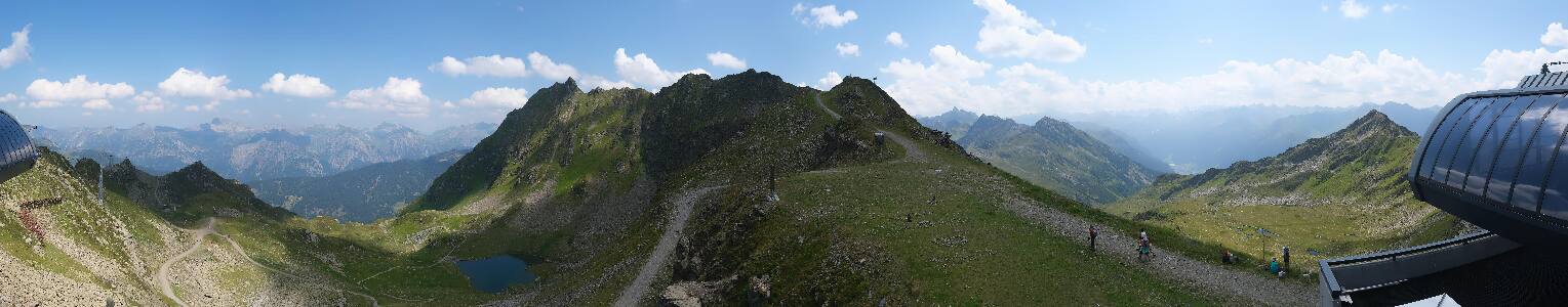 Silvretta Montafon Panorama Bahn am Hochjoch