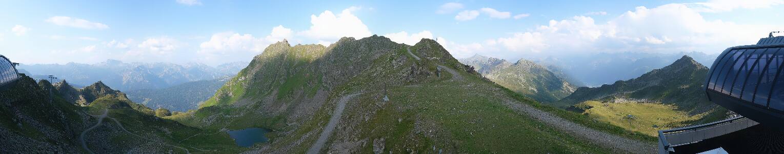 Silvretta Montafon Panorama Bahn am Hochjoch