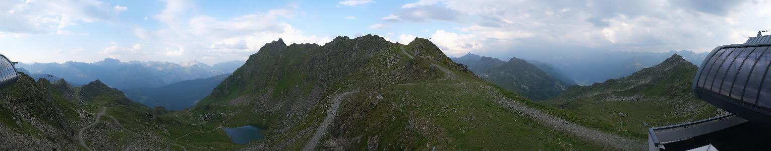 Silvretta Montafon Panorama Bahn am Hochjoch