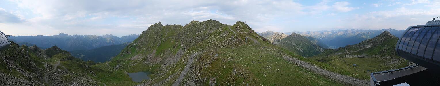 Silvretta Montafon Panorama Bahn am Hochjoch
