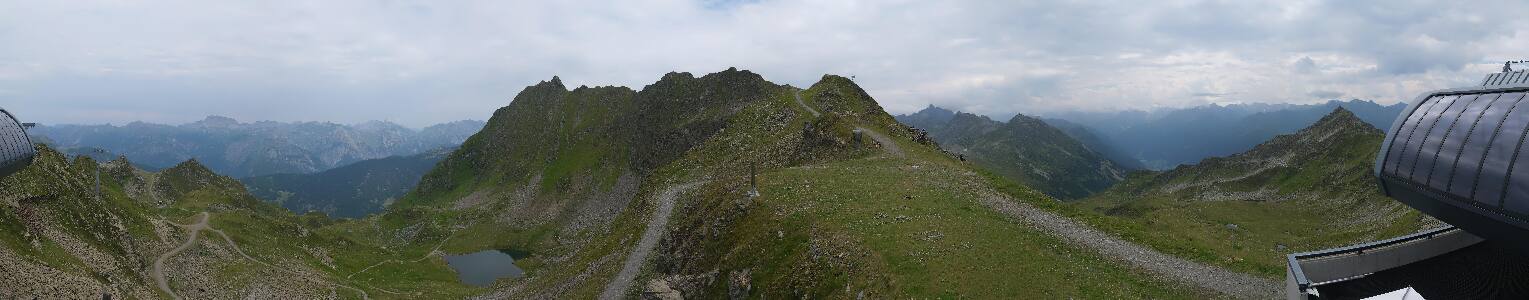 Silvretta Montafon Panorama Bahn am Hochjoch