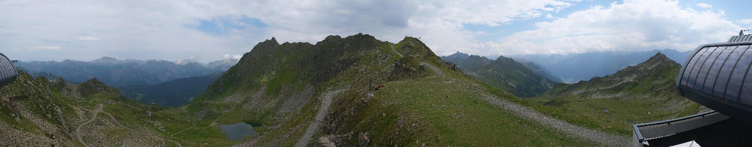 Silvretta Montafon Panorama Bahn am Hochjoch