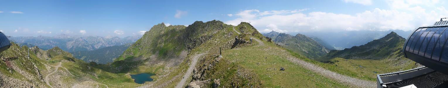 Silvretta Montafon Panorama Bahn am Hochjoch