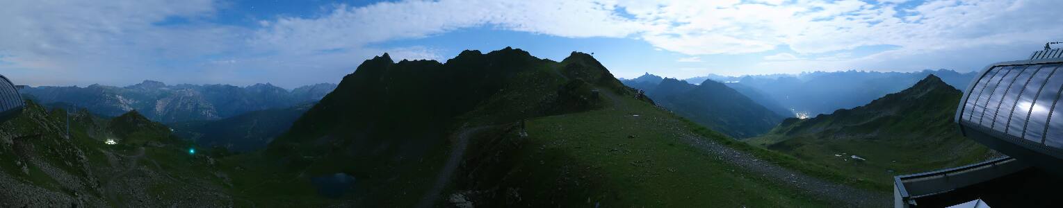 Silvretta Montafon Panorama Bahn am Hochjoch