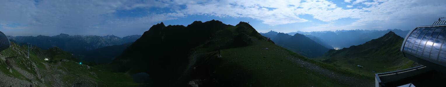 Silvretta Montafon Panorama Bahn am Hochjoch