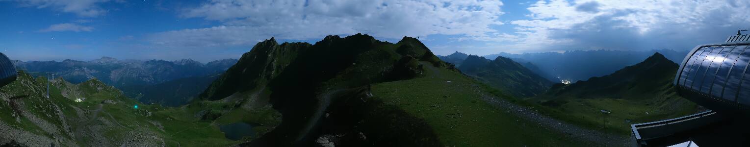 Silvretta Montafon Panorama Bahn am Hochjoch