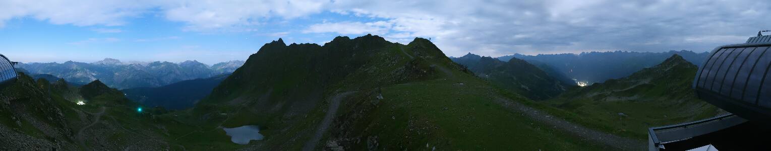 Silvretta Montafon Panorama Bahn am Hochjoch