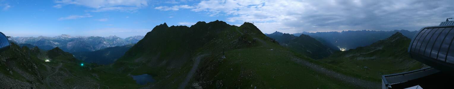 Silvretta Montafon Panorama Bahn am Hochjoch