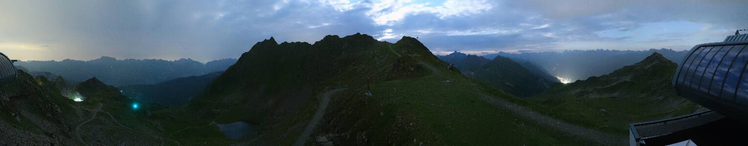 Silvretta Montafon Panorama Bahn am Hochjoch
