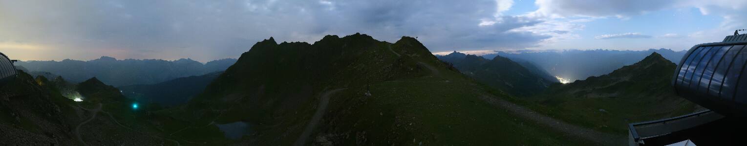 Silvretta Montafon Panorama Bahn am Hochjoch