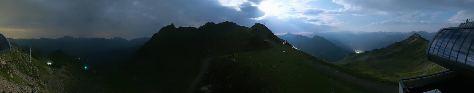 Silvretta Montafon Panorama Bahn am Hochjoch