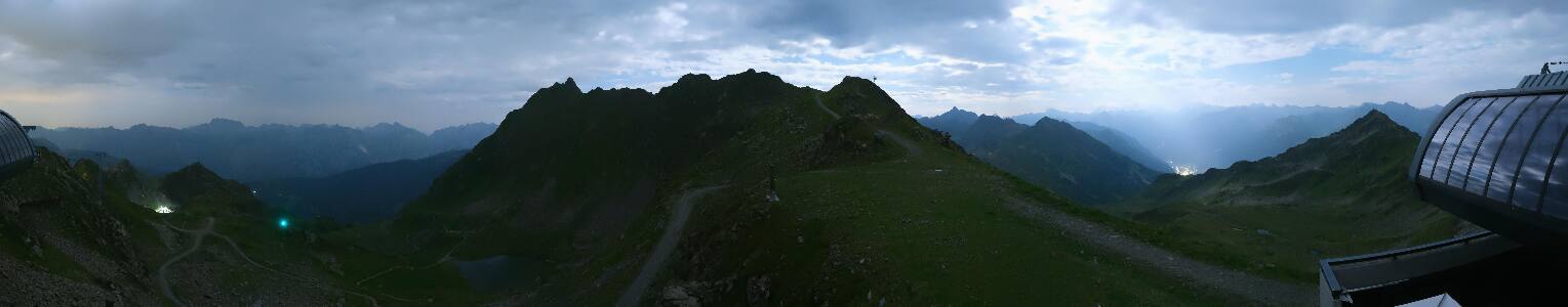 Silvretta Montafon Panorama Bahn am Hochjoch