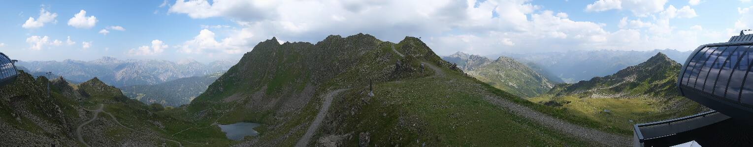 Silvretta Montafon Panorama Bahn am Hochjoch