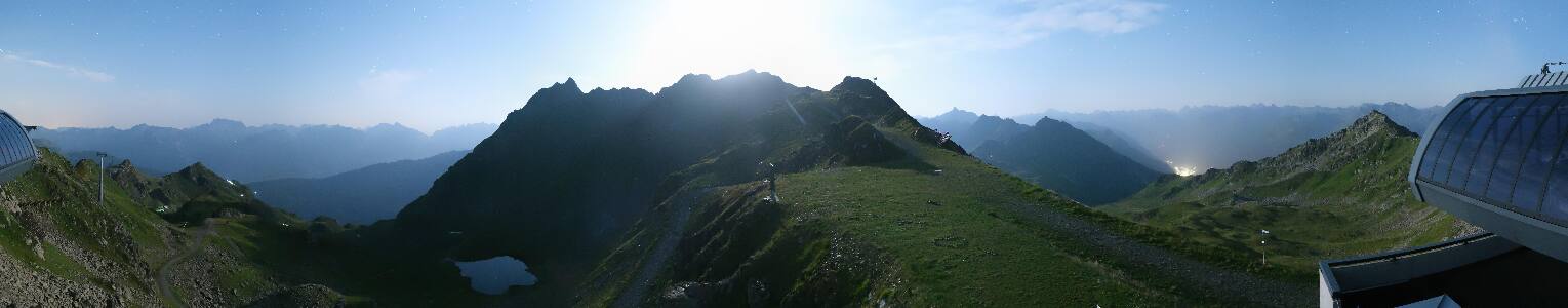 Silvretta Montafon Panorama Bahn am Hochjoch