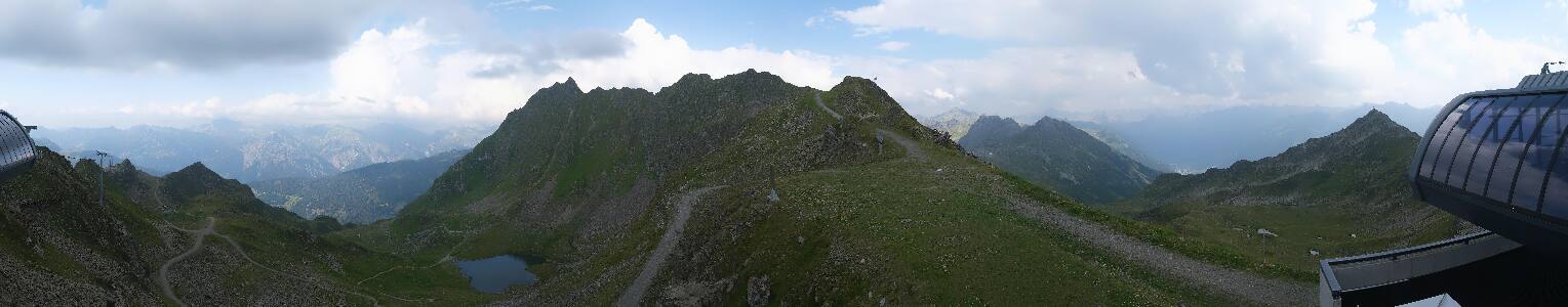 Silvretta Montafon Panorama Bahn am Hochjoch