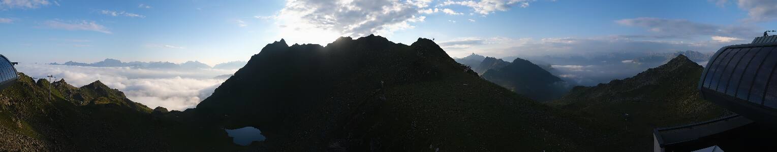 Silvretta Montafon Panorama Bahn am Hochjoch