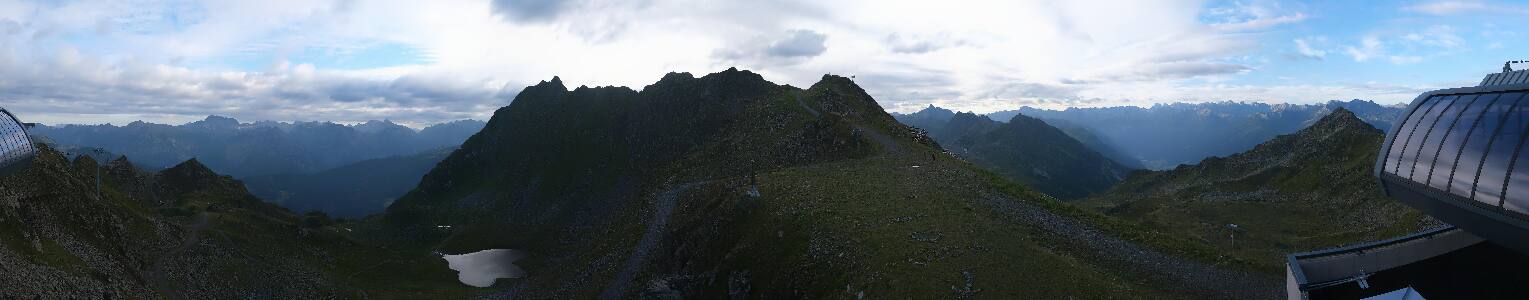 Silvretta Montafon Panorama Bahn am Hochjoch