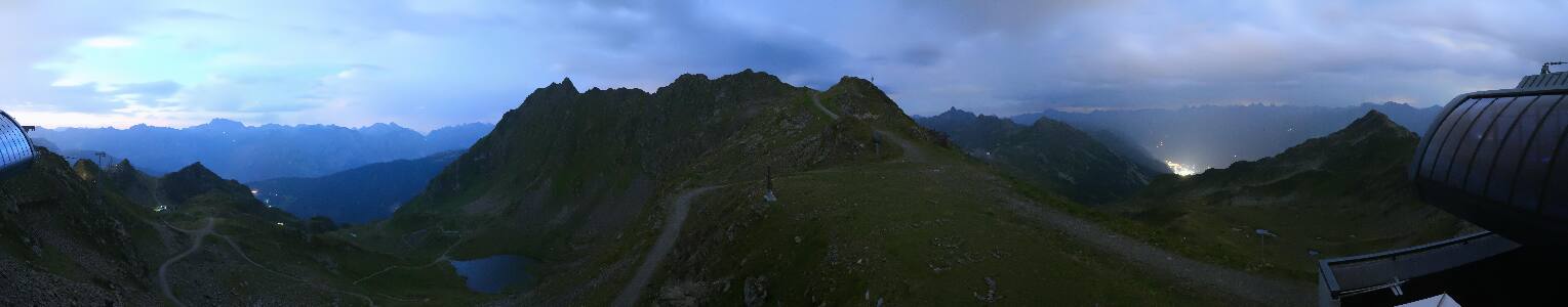 Silvretta Montafon Panorama Bahn am Hochjoch