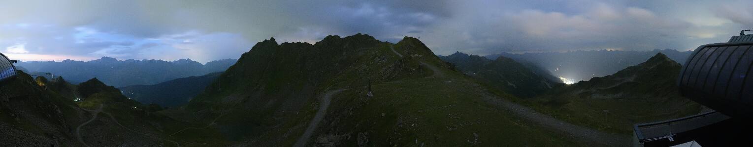 Silvretta Montafon Panorama Bahn am Hochjoch