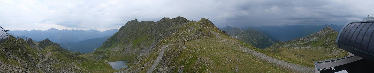 Silvretta Montafon Panorama Bahn am Hochjoch