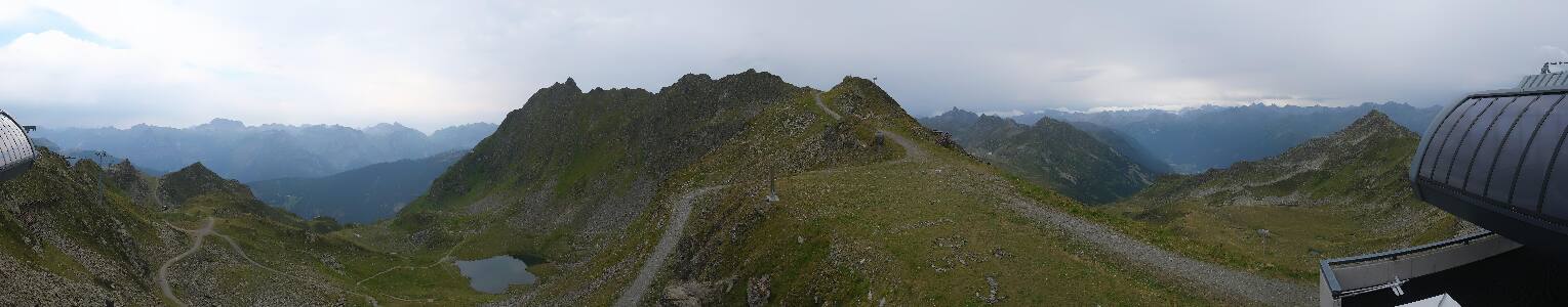Silvretta Montafon Panorama Bahn am Hochjoch