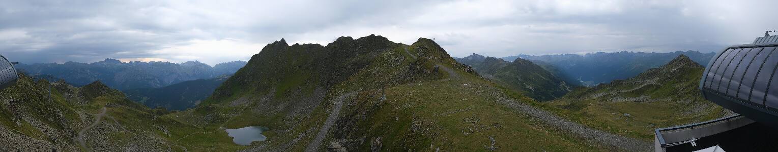Silvretta Montafon Panorama Bahn am Hochjoch