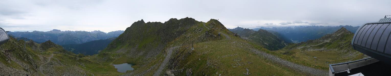 Silvretta Montafon Panorama Bahn am Hochjoch