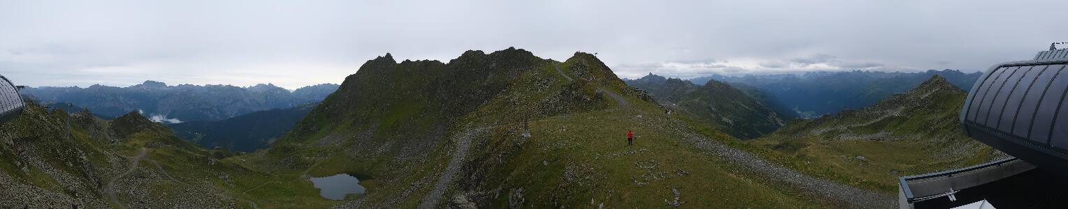 Silvretta Montafon Panorama Bahn am Hochjoch